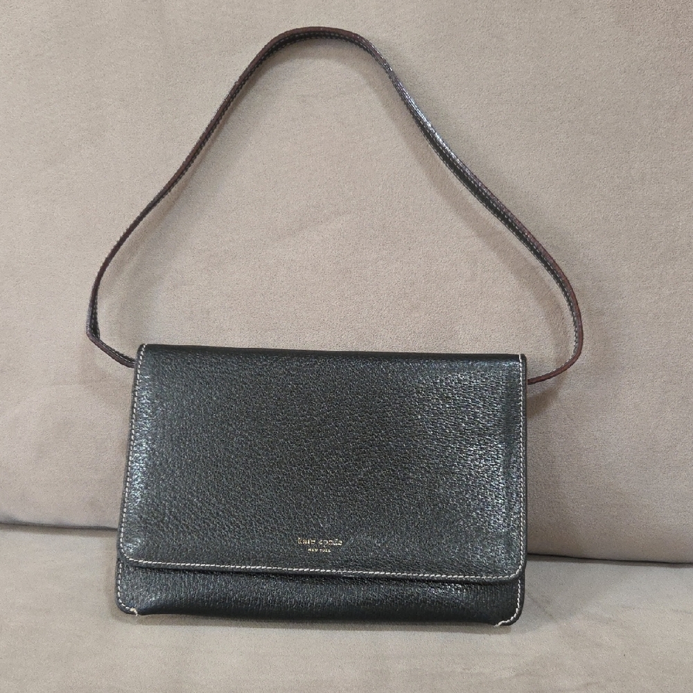 Kate Spade Elegant Black Leather Shoulder Bag